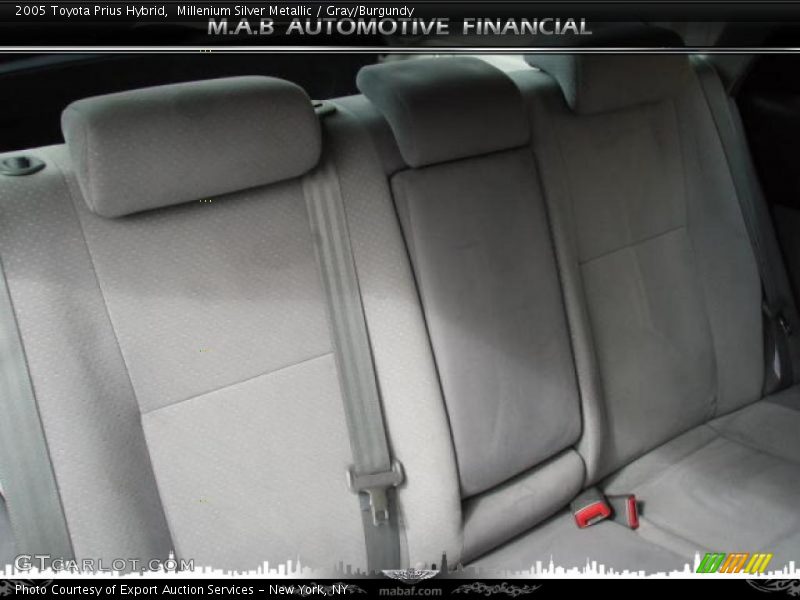 Millenium Silver Metallic / Gray/Burgundy 2005 Toyota Prius Hybrid
