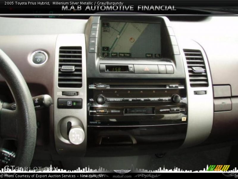 Millenium Silver Metallic / Gray/Burgundy 2005 Toyota Prius Hybrid