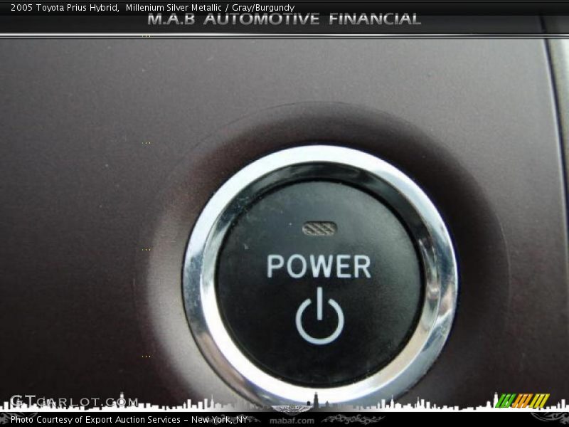 Millenium Silver Metallic / Gray/Burgundy 2005 Toyota Prius Hybrid