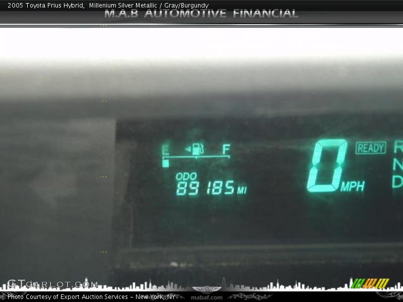 Millenium Silver Metallic / Gray/Burgundy 2005 Toyota Prius Hybrid