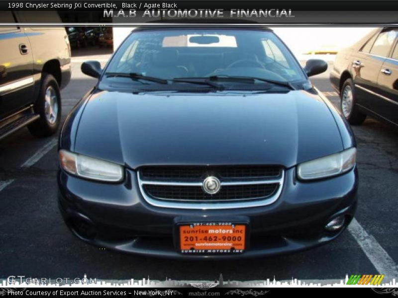 Black / Agate Black 1998 Chrysler Sebring JXi Convertible