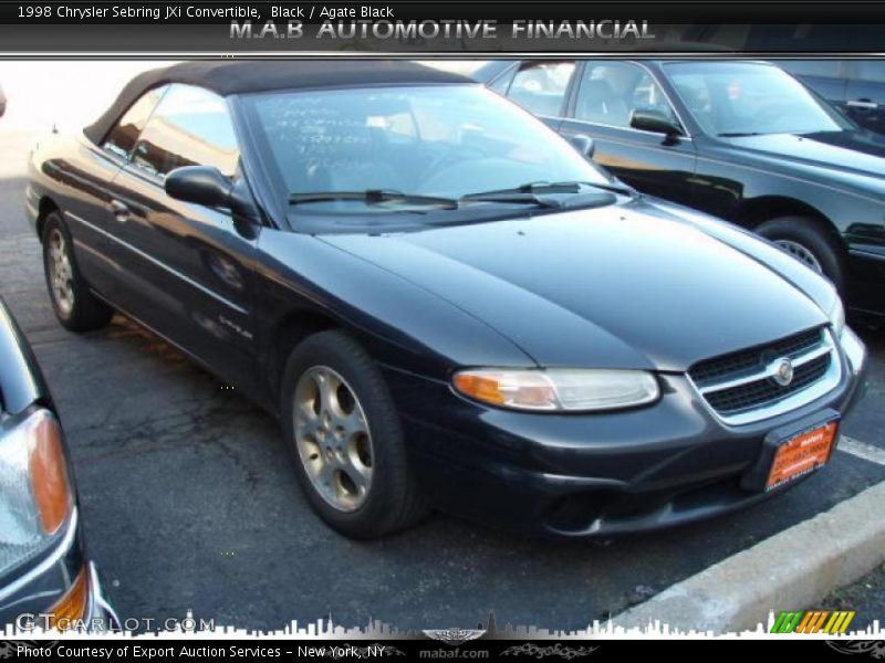 Black / Agate Black 1998 Chrysler Sebring JXi Convertible