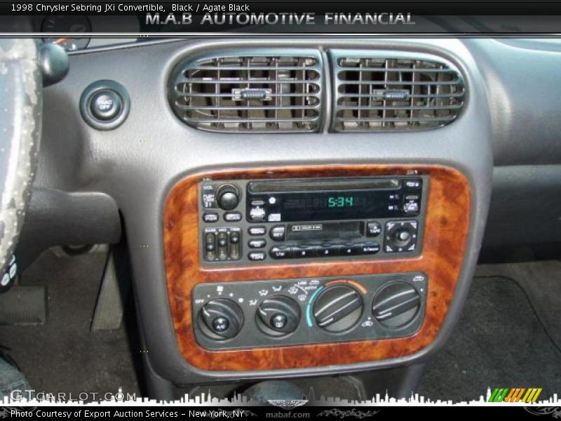 Black / Agate Black 1998 Chrysler Sebring JXi Convertible