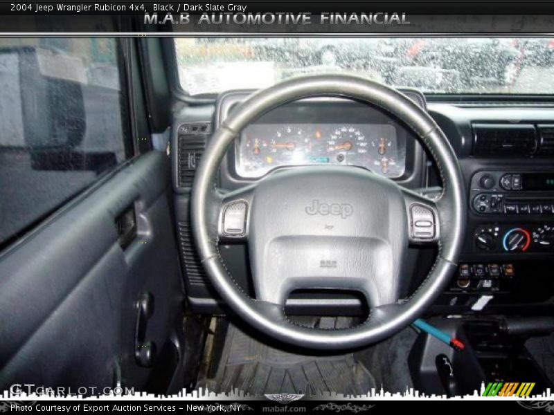 Black / Dark Slate Gray 2004 Jeep Wrangler Rubicon 4x4