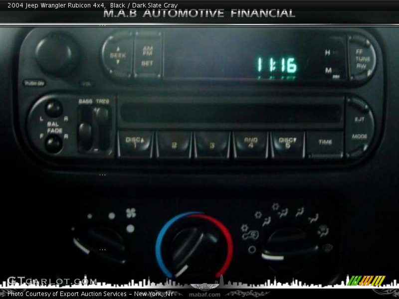 Black / Dark Slate Gray 2004 Jeep Wrangler Rubicon 4x4
