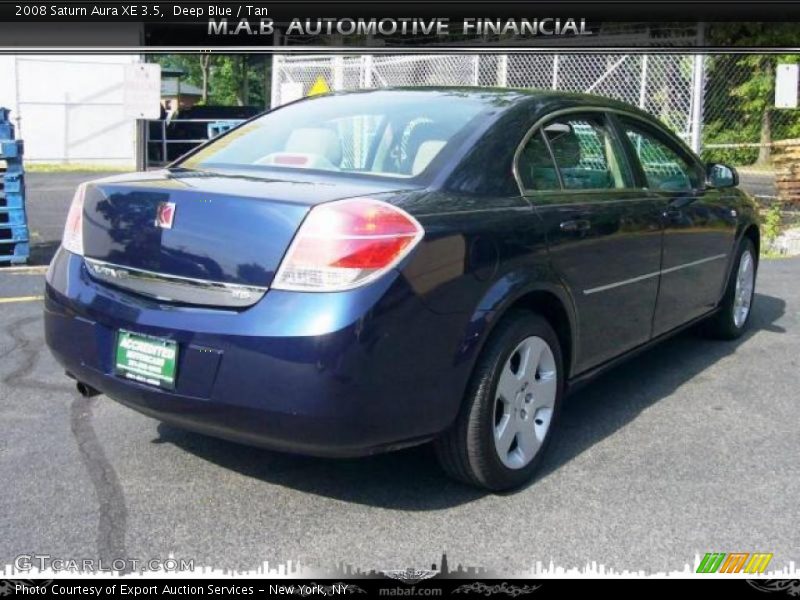Deep Blue / Tan 2008 Saturn Aura XE 3.5