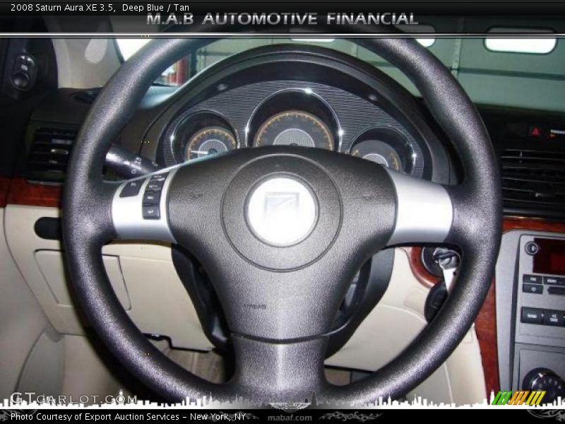 Deep Blue / Tan 2008 Saturn Aura XE 3.5