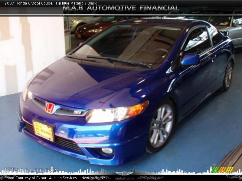 Fiji Blue Metallic / Black 2007 Honda Civic Si Coupe