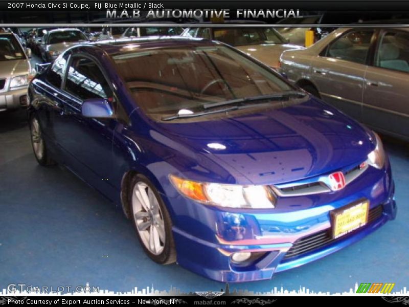 Fiji Blue Metallic / Black 2007 Honda Civic Si Coupe