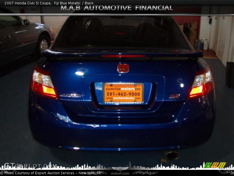 Fiji Blue Metallic / Black 2007 Honda Civic Si Coupe
