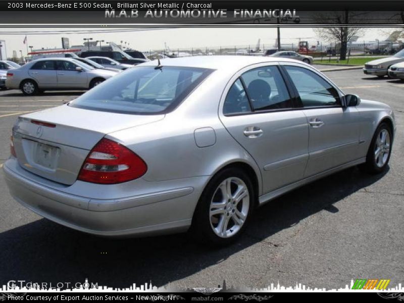 Brilliant Silver Metallic / Charcoal 2003 Mercedes-Benz E 500 Sedan