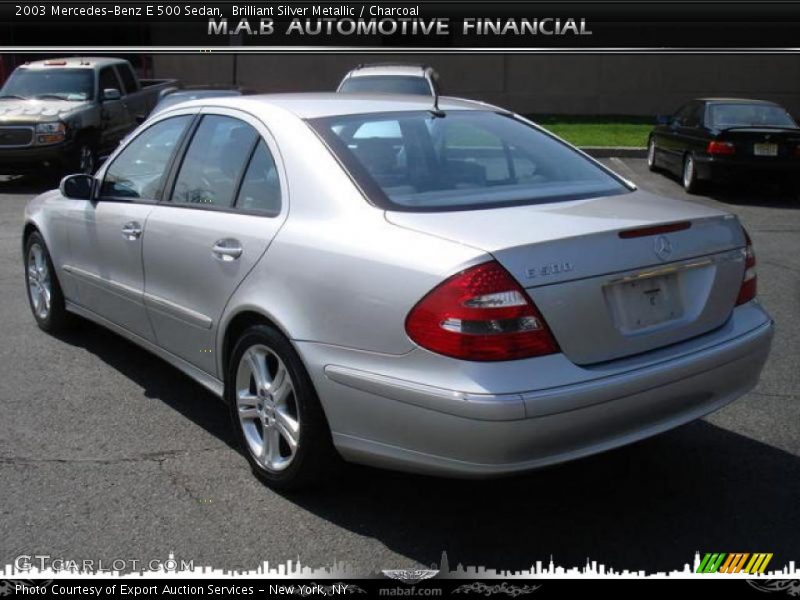 Brilliant Silver Metallic / Charcoal 2003 Mercedes-Benz E 500 Sedan