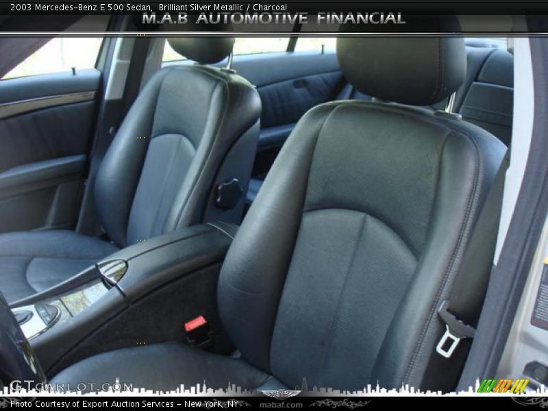 Brilliant Silver Metallic / Charcoal 2003 Mercedes-Benz E 500 Sedan