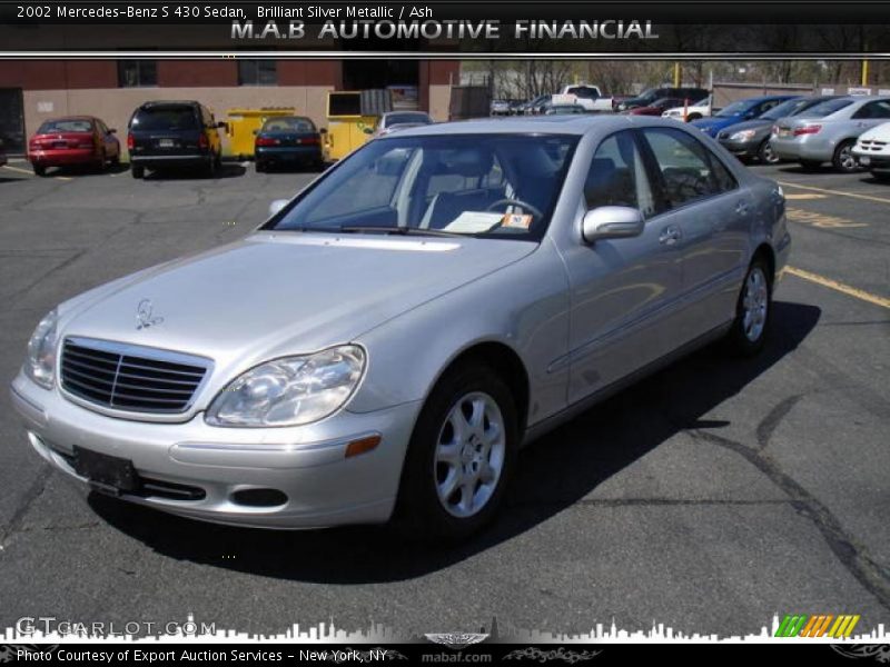 Brilliant Silver Metallic / Ash 2002 Mercedes-Benz S 430 Sedan