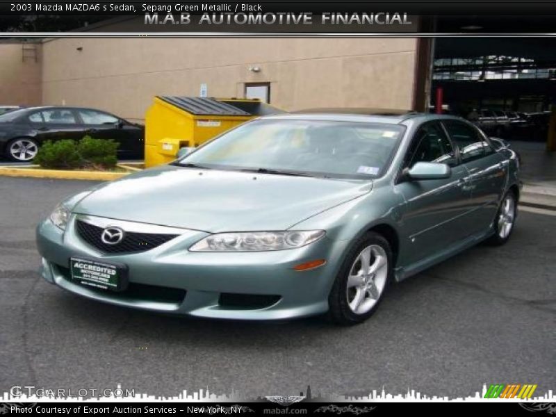 Sepang Green Metallic / Black 2003 Mazda MAZDA6 s Sedan
