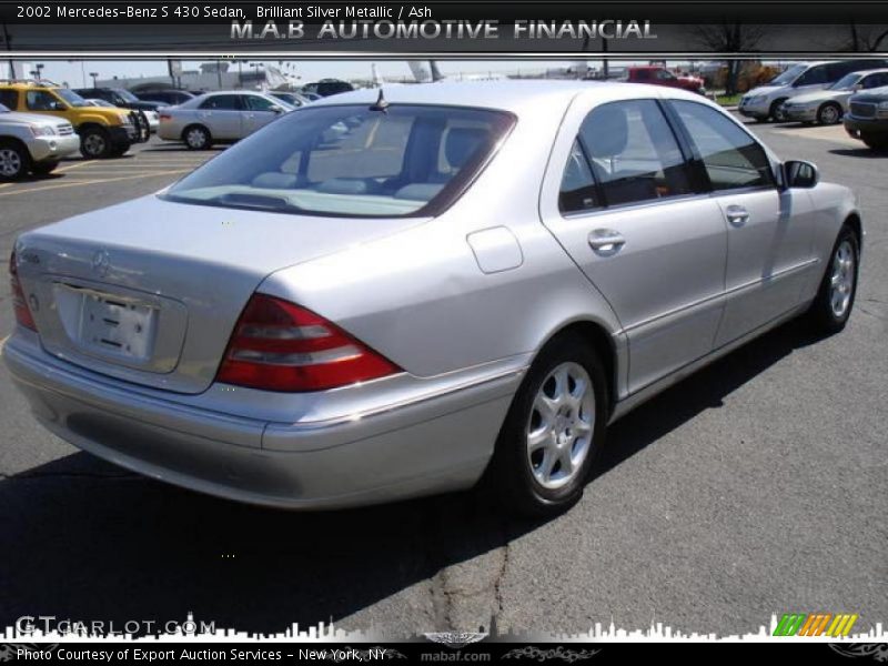 Brilliant Silver Metallic / Ash 2002 Mercedes-Benz S 430 Sedan