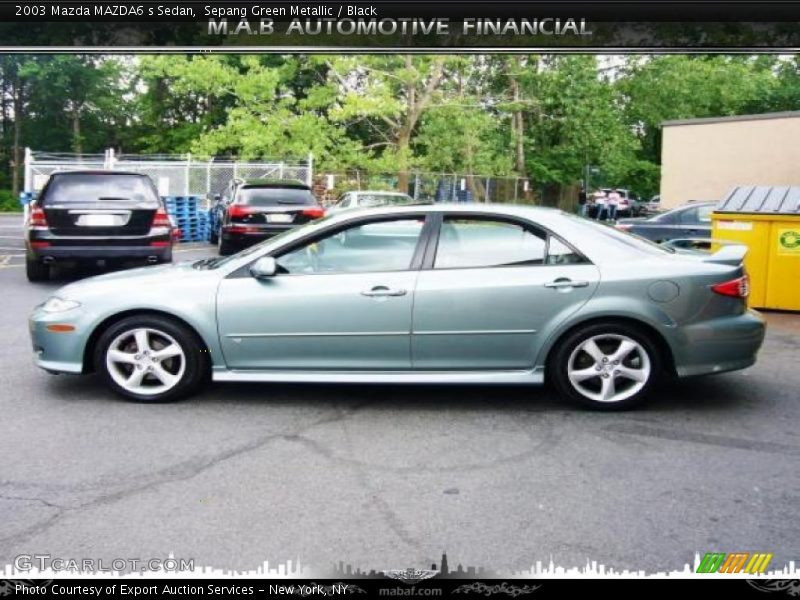 Sepang Green Metallic / Black 2003 Mazda MAZDA6 s Sedan