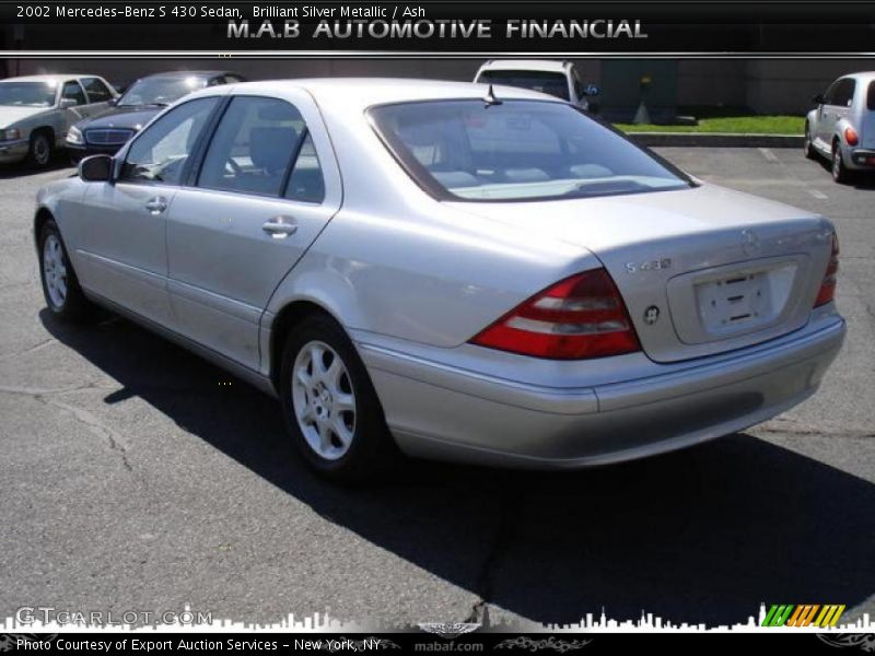 Brilliant Silver Metallic / Ash 2002 Mercedes-Benz S 430 Sedan