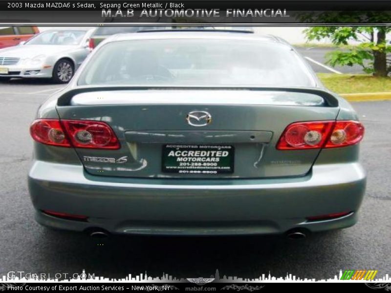 Sepang Green Metallic / Black 2003 Mazda MAZDA6 s Sedan