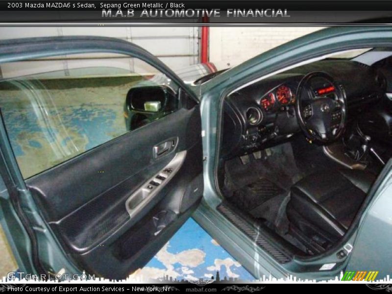 Sepang Green Metallic / Black 2003 Mazda MAZDA6 s Sedan
