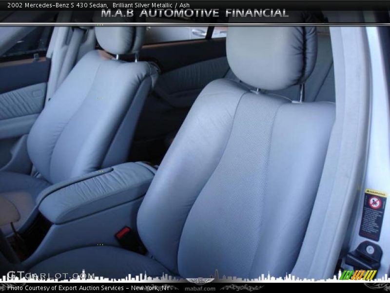 Brilliant Silver Metallic / Ash 2002 Mercedes-Benz S 430 Sedan