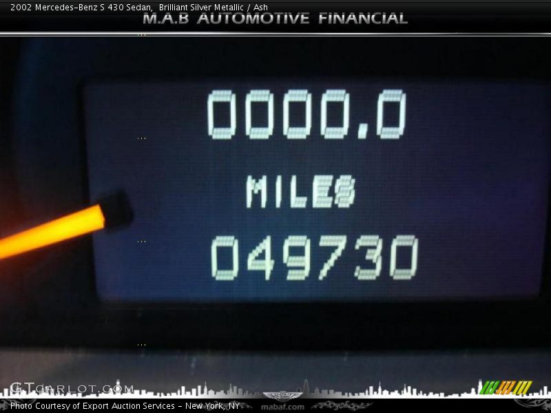 Brilliant Silver Metallic / Ash 2002 Mercedes-Benz S 430 Sedan