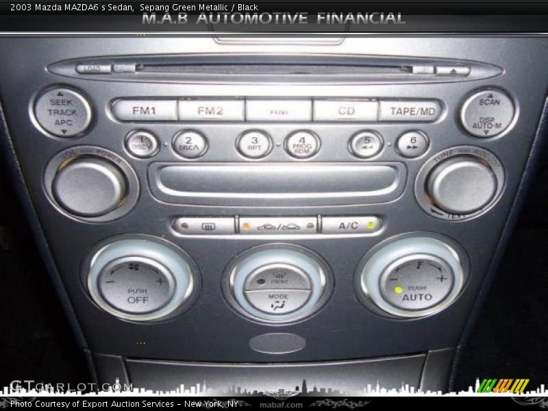 Sepang Green Metallic / Black 2003 Mazda MAZDA6 s Sedan