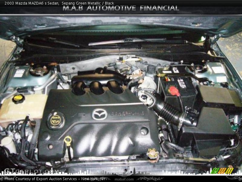 Sepang Green Metallic / Black 2003 Mazda MAZDA6 s Sedan