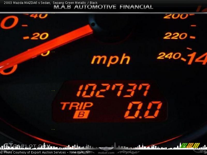 Sepang Green Metallic / Black 2003 Mazda MAZDA6 s Sedan