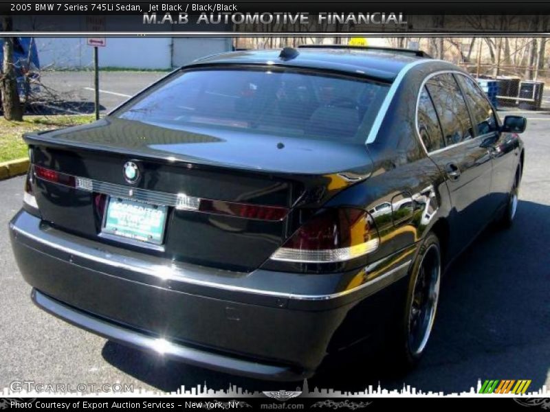 Jet Black / Black/Black 2005 BMW 7 Series 745Li Sedan