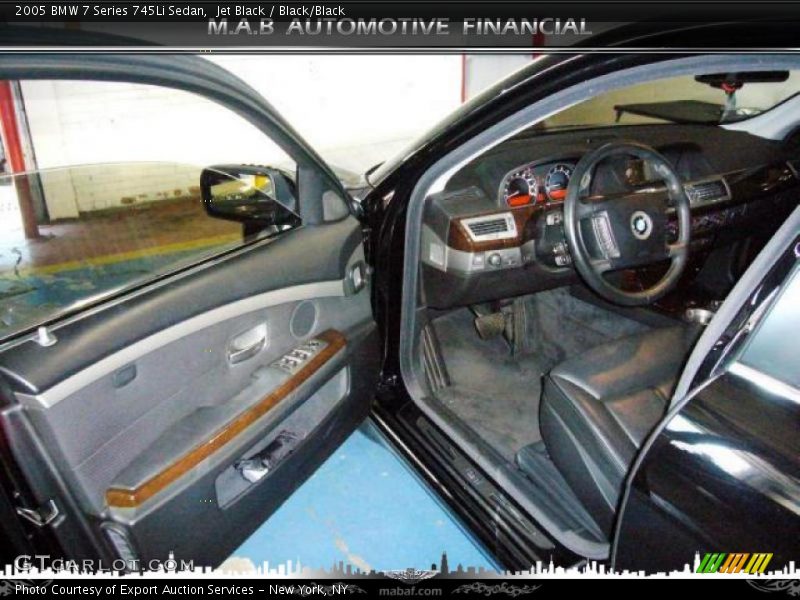Jet Black / Black/Black 2005 BMW 7 Series 745Li Sedan