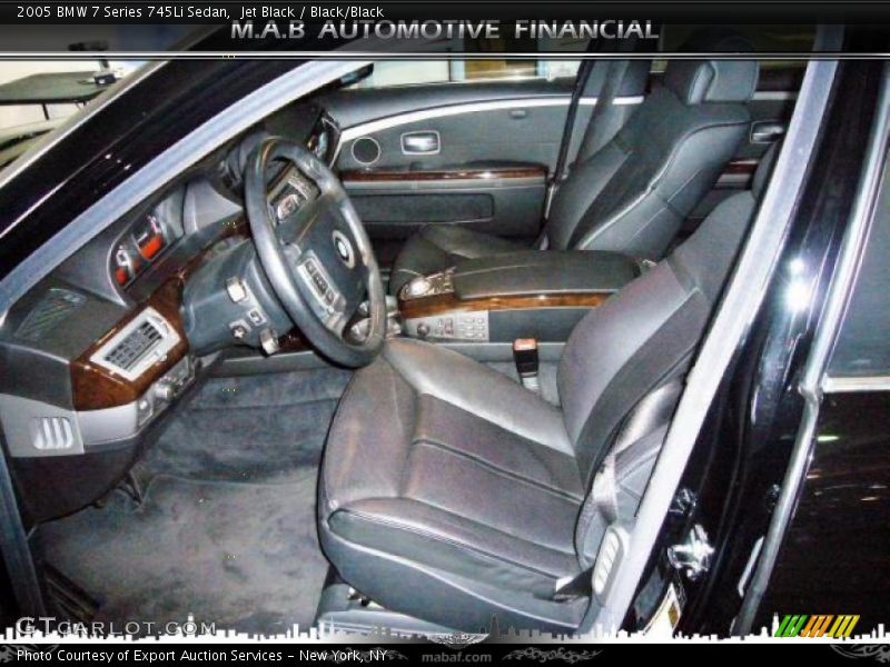 Jet Black / Black/Black 2005 BMW 7 Series 745Li Sedan