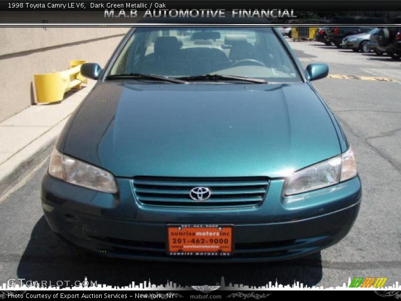 Dark Green Metallic / Oak 1998 Toyota Camry LE V6