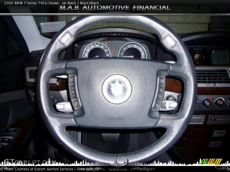 Jet Black / Black/Black 2005 BMW 7 Series 745Li Sedan