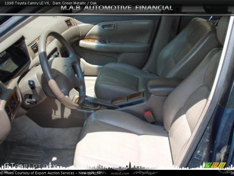 Dark Green Metallic / Oak 1998 Toyota Camry LE V6
