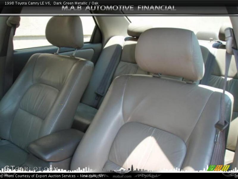 Dark Green Metallic / Oak 1998 Toyota Camry LE V6
