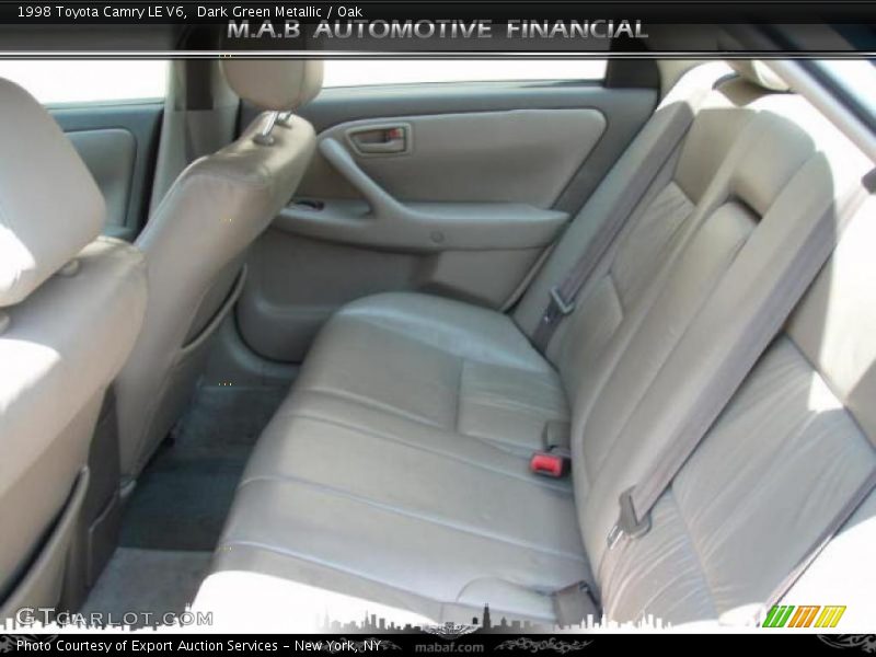 Dark Green Metallic / Oak 1998 Toyota Camry LE V6