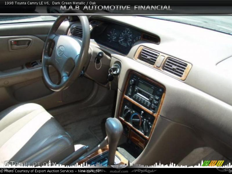 Dark Green Metallic / Oak 1998 Toyota Camry LE V6