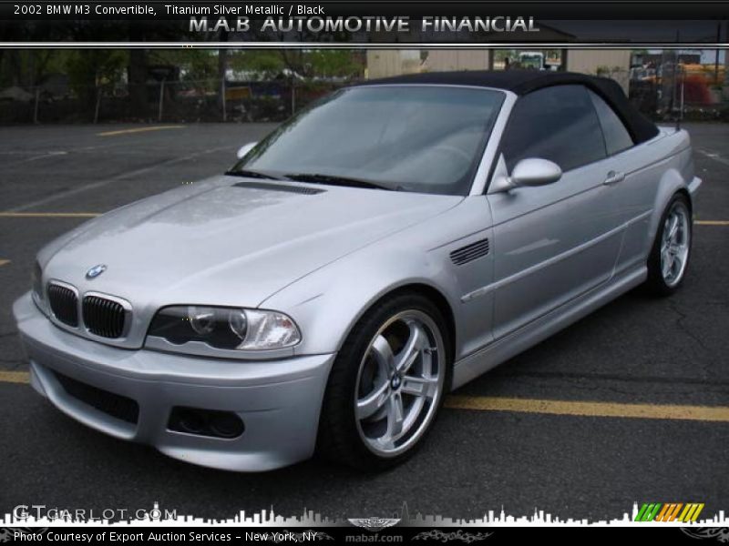 Titanium Silver Metallic / Black 2002 BMW M3 Convertible