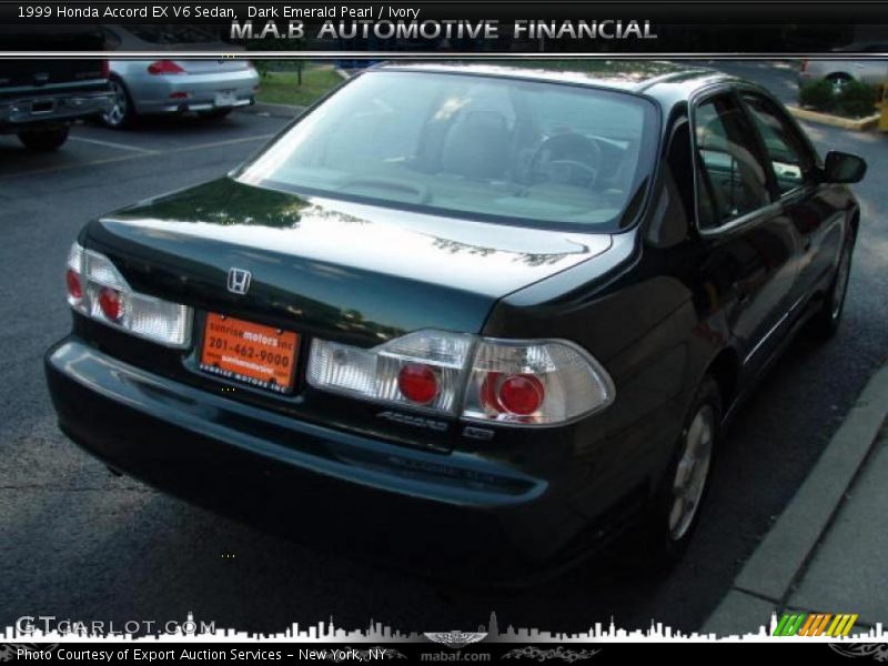 Dark Emerald Pearl / Ivory 1999 Honda Accord EX V6 Sedan