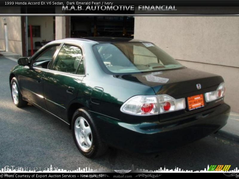 Dark Emerald Pearl / Ivory 1999 Honda Accord EX V6 Sedan