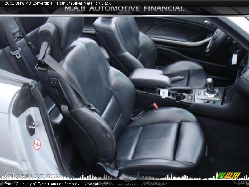 Titanium Silver Metallic / Black 2002 BMW M3 Convertible