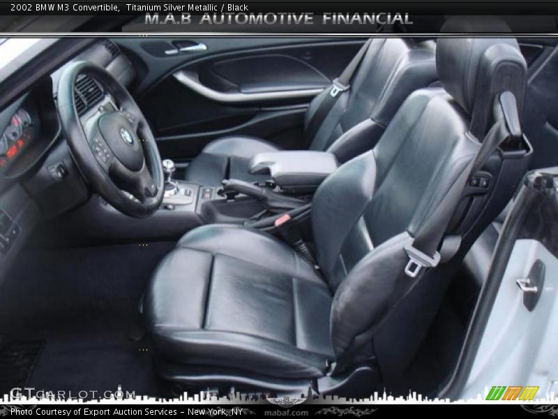 Titanium Silver Metallic / Black 2002 BMW M3 Convertible