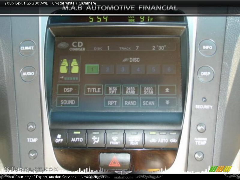 Crystal White / Cashmere 2006 Lexus GS 300 AWD