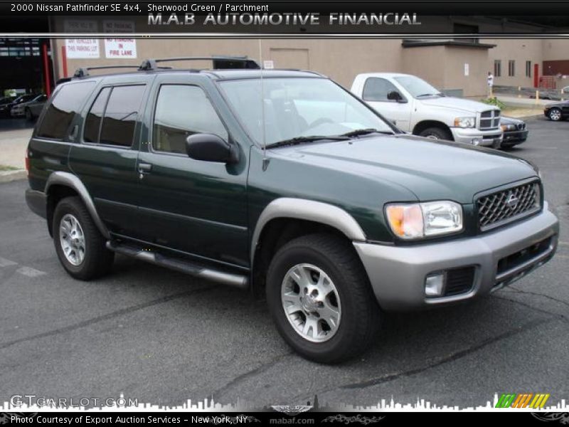 Sherwood Green / Parchment 2000 Nissan Pathfinder SE 4x4