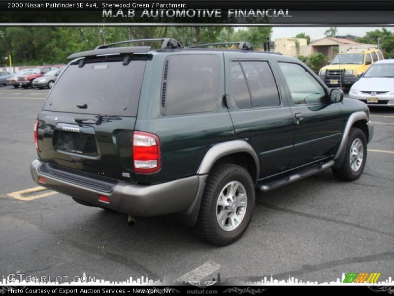 Sherwood Green / Parchment 2000 Nissan Pathfinder SE 4x4