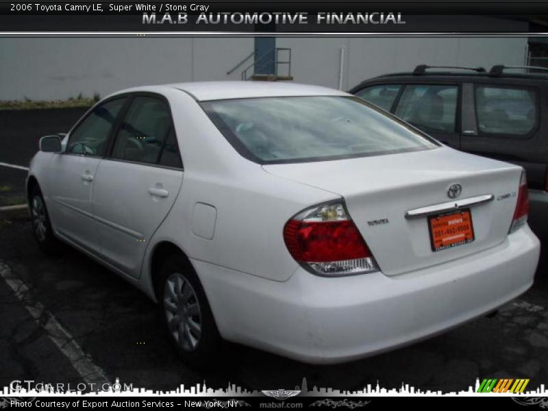 Super White / Stone Gray 2006 Toyota Camry LE