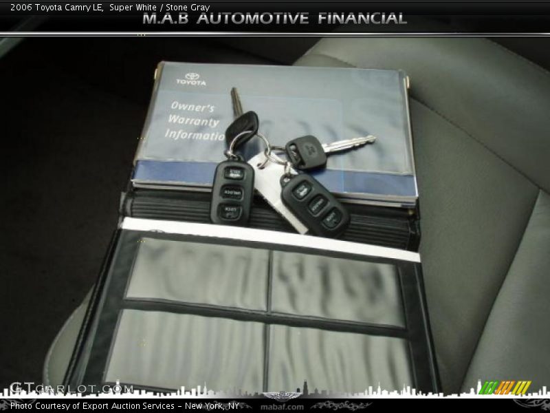 Super White / Stone Gray 2006 Toyota Camry LE