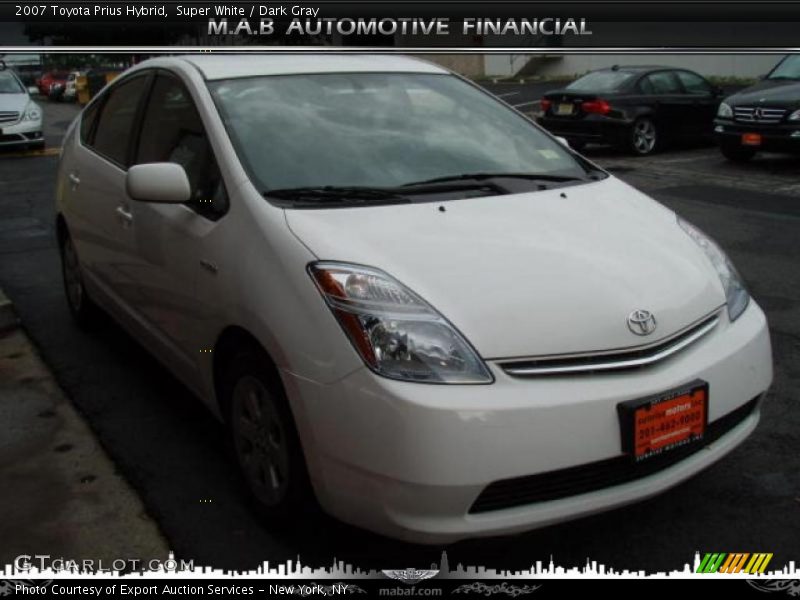 Super White / Dark Gray 2007 Toyota Prius Hybrid