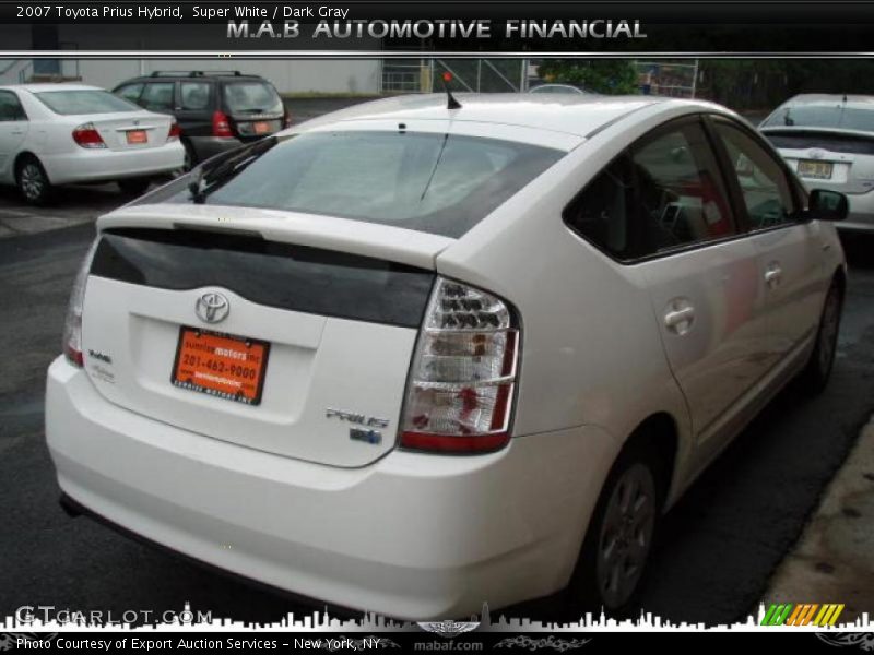 Super White / Dark Gray 2007 Toyota Prius Hybrid